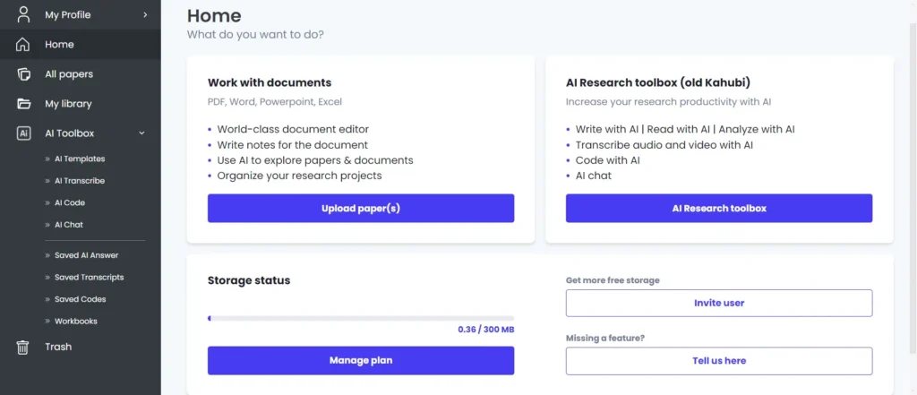 Avidnote Dashboard