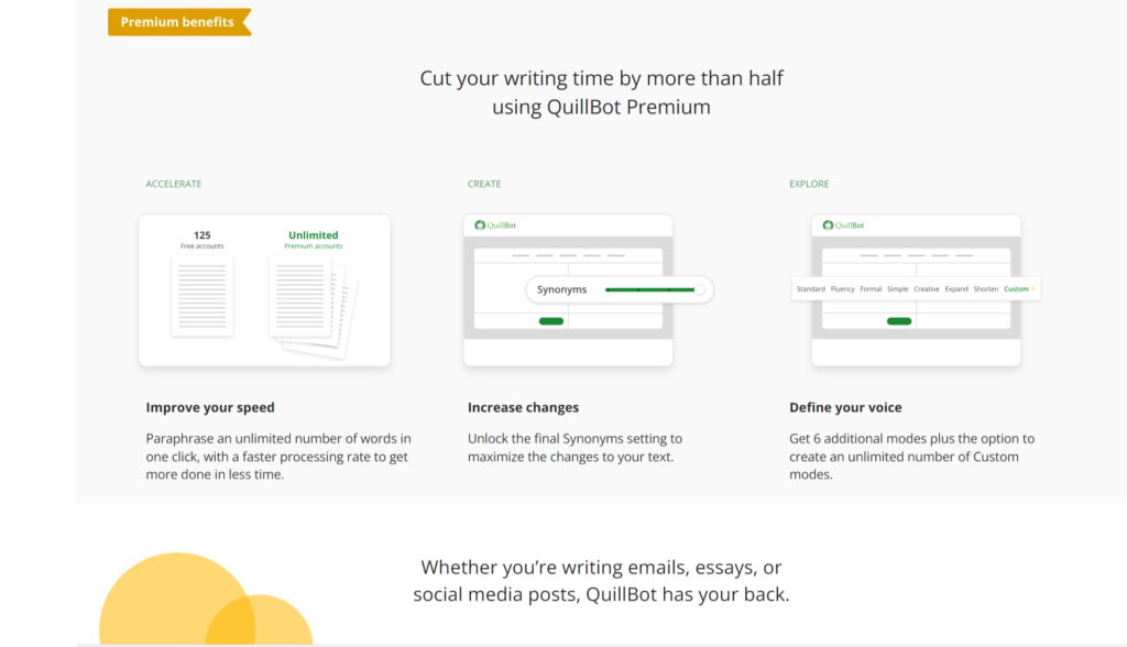 benefits of quillbot paid version