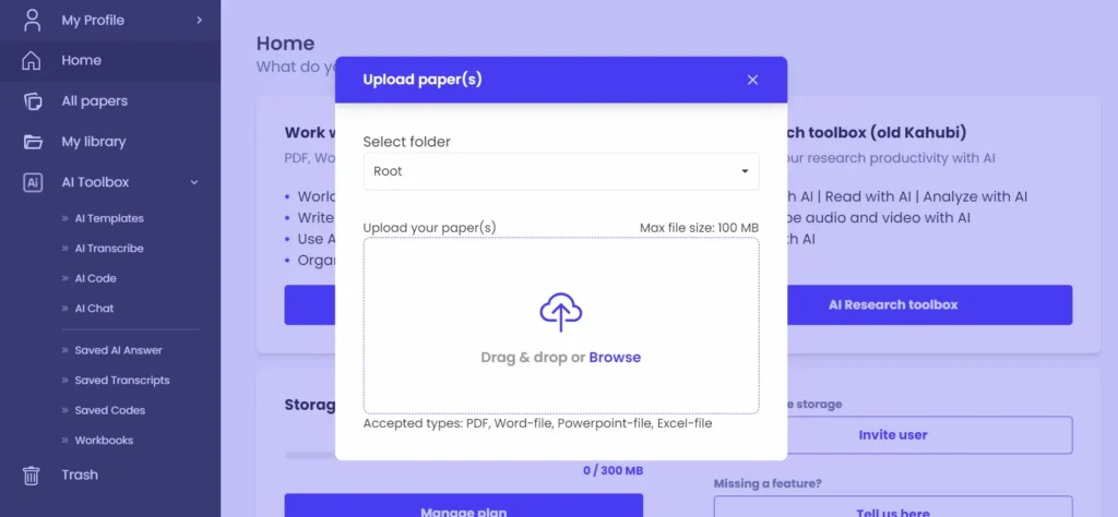 Avidnote - Upload Documents