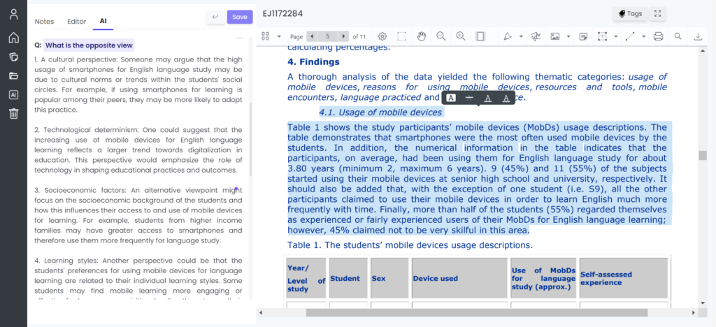 Avidnote - What is the Opposite View of a Text