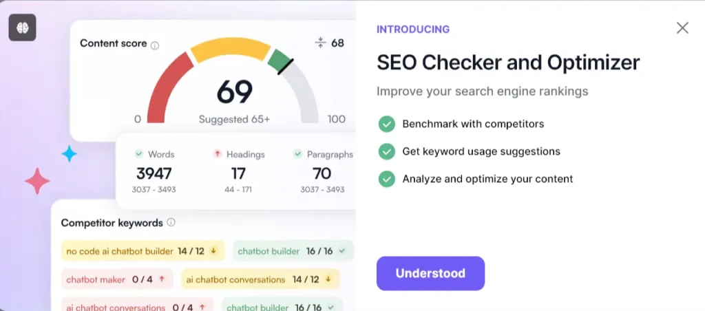 Writesonic SEO Checker and Optimizer