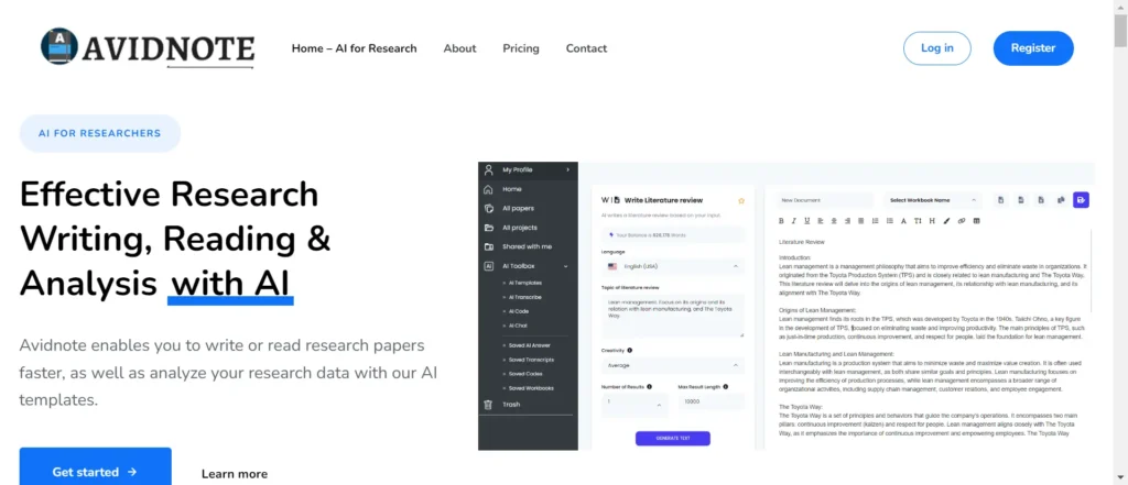 Avidnote AI as a Caktus AI Alternative