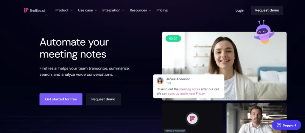 Home Page - Fireflies. ai AI notetaker to transcribe summarize analyze meetings