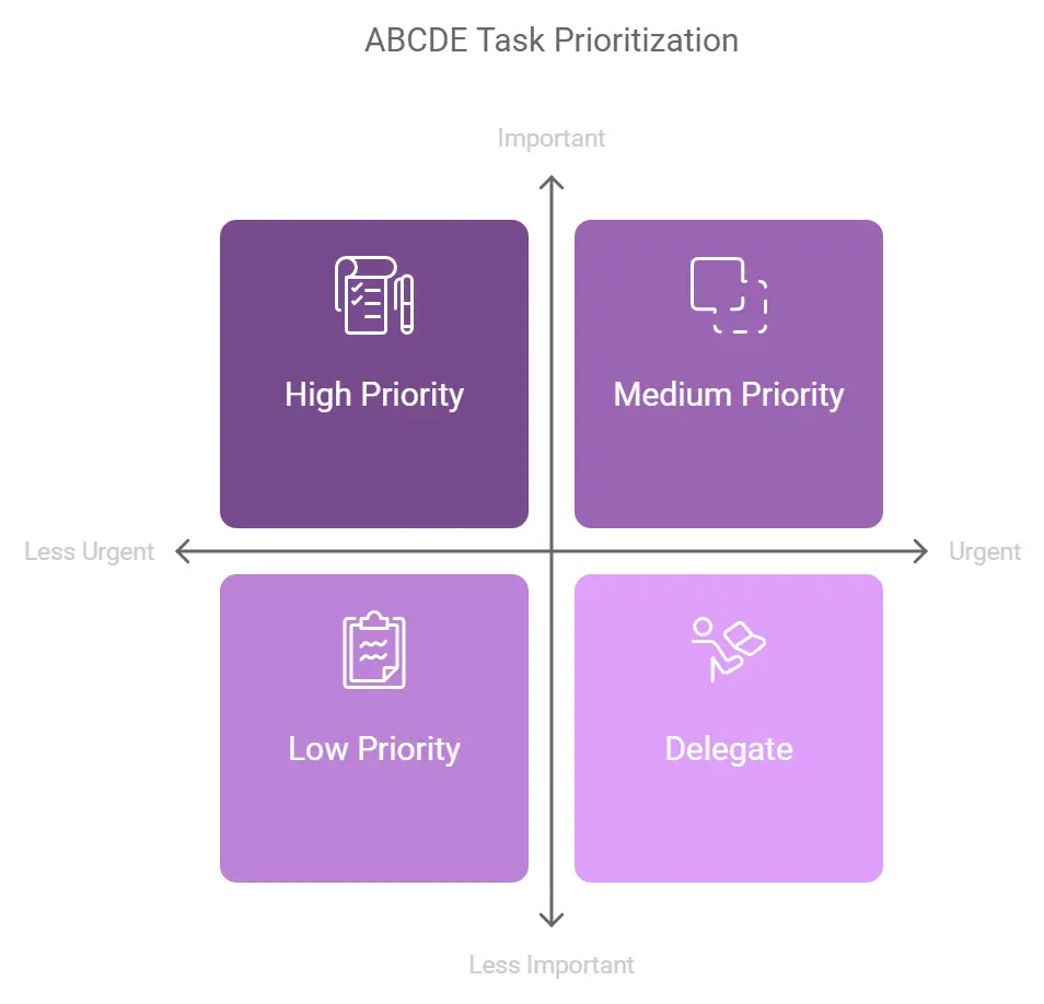 The ABCDE Task Prioritization