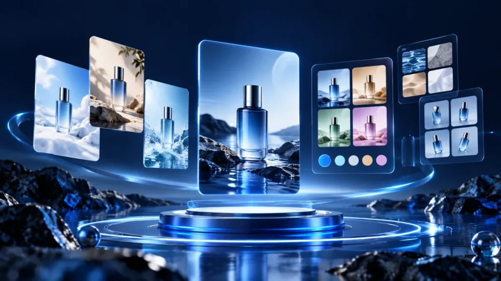 Original editorial illustration of an AI-assisted workflow; not a product screenshot